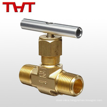 Hot sell threaded gas brass hydraulic control copper needle valve